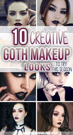 Gothic Steampunk Makeup, Smokey Goth Eye Makeup, Dramatic Dark Makeup, Dark And Moody Makeup, Goth Makeup For Brown Eyes, Gothic Smokey Eye, The Craft Makeup Looks, Female Rockstar Makeup, Gothic Makeup Ideas Dark Beauty