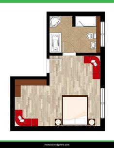 a floor plan for a small apartment