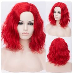 Experience a wig that flawlessly complements your drag queen character. Our handmade medium long wavy wig is crafted from high-grade synthetic hair to provide a stunning look with a lightweight feel. With a 130% density and an average-size cap, you'll be stepping out in style. Plus, our transparent lace and natural-looking design make for a totally glamorous look. That's why drag queens love our wigs! Material: Synthetic Hair Material Grade: High Temperature Fiber Texture: Wavy Can Be Permed: Yes Color of Lace: Transparent Density: 130% Cap Size: Average Size Base Material: Elastic lace Green Wig, Pink Wig, Red Wigs, Wavy Curly Hair, Drag Queens, Full Wigs, Costume Wigs, Hair Fibers, Short Curly Hair