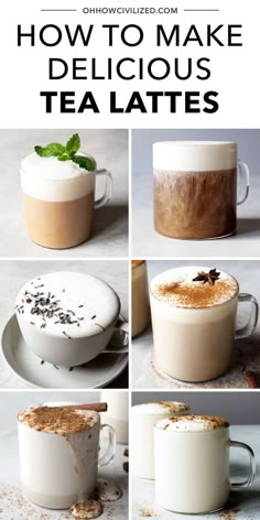 how to make delicious tea lattes