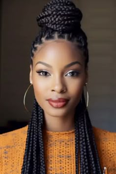 2024's Top 21 Summer Hairstyles for Black Women: Trendy Braids & Chic Looks Headshot With Braids, Black People Braids Hairstyles, Ghanaian Lines, 2024 Hairstyles For Women, Single Braids For Black Women, 2024 Braids For Black Women, Trending Hairstyles 2024, Braided Updo For Black Women, Summer Braids For Black Women