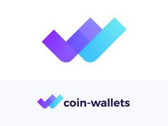 the logo for coin wallets, which is designed to look like an abstract geometric design