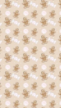 a wallpaper pattern with teddy bears on it