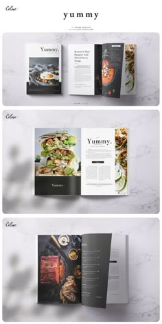 the menu is open and ready to be used as a brochure or pamphlet