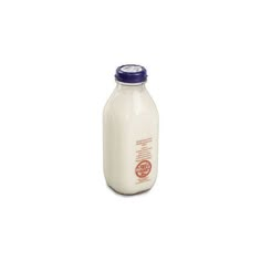 a bottle of milk on a white background