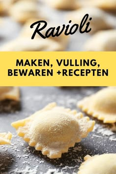 Ravioli maken, vulling, bewaren + recepten Tortellini, Pasta