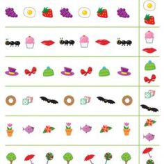 a printable worksheet for kids to learn how to make flowers and fruits