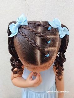 Baby Girl Hairstyles Curly, Easy Toddler Hairstyles, Girly Hairstyles, Easy Little Girl Hairstyles, Girl Hair Dos, Lil Girl Hairstyles, Girls Hairstyles Easy, Kids Curly Hairstyles