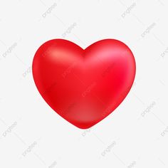 a red heart on a white background