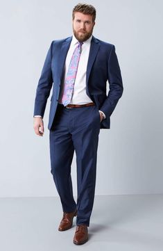 Outfits For Big Men, Mens Business Casual Outfits, Big And Tall Suits, Big Men Fashion, Mens Fashion Smart, Oxford Dress, Suit Style, Mens Fashion Suits, Business Casual Men