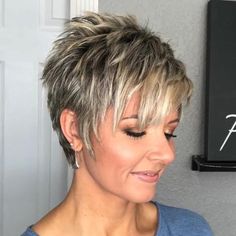 (45%OFF) Casual gradient linen gold short wig – mylovest Spikey Hair, Spiky Hairstyles, Messy Pixie, Spiked Hair