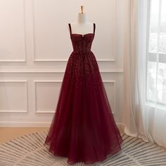 Burgundy Graduation Dress, Dark Red Grad Dress, Burgundy Grad Dress, Prom Burgundy Dress, Navy Formal Dresses, Deep Red Prom Dress, Red Prom Gown, Dark Red Prom Dress, Wine Red Prom Dress