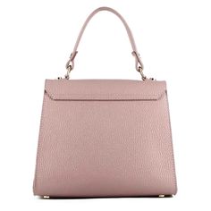 Elegant handbag
 High quality pink textured leather
 Double twist closure in gold-colored metal and internal zip
 Leather interior
 Removable leather shoulder strap
 Leather handle
 Length 23 cm
 Width 12cm
 Height 19.5 cm Ostrich Bag, Elegant Handbag, Python Bags, Double Twist, Jeweled Sandals, Buckle Ankle Boots, Chelsea Boots Women, Low Heel Sandals, Buckle Sandals