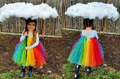 Rainbow Halloween Costume, Costumes Faciles, Rainbow Halloween, Costume Carnaval, Diy Kostüm