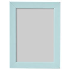 a light blue frame on a white background with the bottom half painted in pale blue