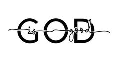 the word god is written in black ink