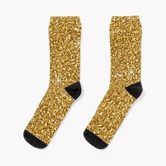 Super soft all-over printed knit socks with extra cushioning in the sole. Suitable for men and women. Gold Socks, Glitter Socks, Sock Patterns, Patterned Socks, Designer Socks, Knit Socks, Socks For Sale, Knitting Socks, Crew Socks