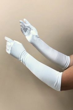 White Princess Gloves, White Elbow Length Gloves, White Gloves Aesthetic, Miss Piggy Halloween Costume, White Silk Gloves, Sapphire Cosplay, White Satin Gloves, Black Hooded Cape, Hoco 2023