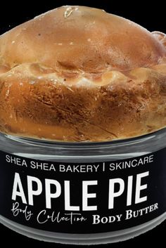 an apple pie in a plastic container