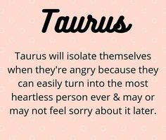 a pink background with the words taurus written in black on it and an image of a