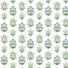 Mughal Rose by Rifle Paper Co. - Indigo - Wallpaper : Wallpaper Direct Grand Millennial Phone Wallpaper, Green Block Print Wallpaper, Block Printed Wallpaper, Indian Block Print Wallpaper, Grand Millennial Wallpaper, Block Printing Ideas Design, Green And Blue Art, Small Print Wallpaper, Blue And Green Wallpaper