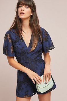 Flirty Lace romper that shows just the right amount of skin. Find this romper plus new romper and jumpsuits, online exclusives, petite, plus, and tall sizes #ad #jumpsuits #rompers #liketoknowit #shopthelook #anthrofav #plussize #petitesizes #womensfashion #summeroutfits #springoutfits #casualoutfits #workoutfits Chic Outfits Classy, Preppy Fall, Jumpsuit Elegant, Women Fashion Edgy, Lace Romper, Sleeved Romper, Long Sleeve Romper