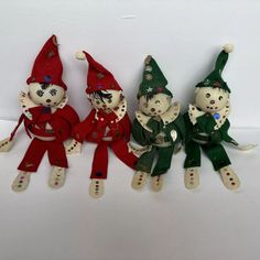 Vintage Elves of Felt and Styrofoam for Christmas, Handmade 1950’ Or 60’s | eBay Christmas Handmade, Vintage Toys, Life Style, Felt, Toys, Christmas