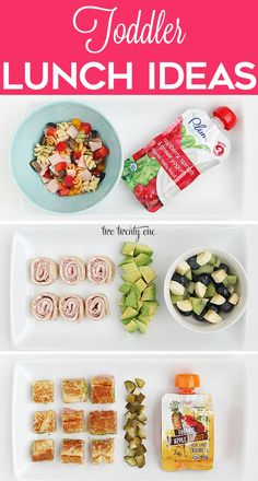 Delicious and nutritious toddler lunch ideas! Toddler Lunch Ideas, Picky Toddler Meals, Toddler Lunch, Toddler Dinner, Baby Finger Foods, Healthy Toddler Meals, Homemade Baby Foods