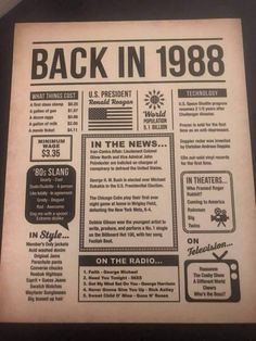 an old newspaper advertises the back in 1989 program for television and radio broadcasting