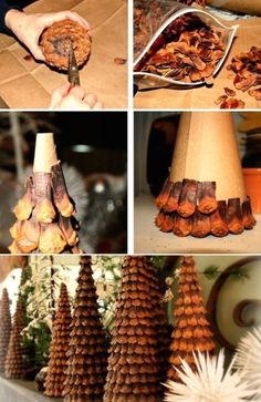 there are many different types of cones on the table