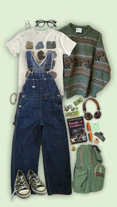 Overall Outfit, Artsy Outfit, Granola Girl, Dream Style, Mode Inspiration, Casual Style Outfits, Retro Outfits