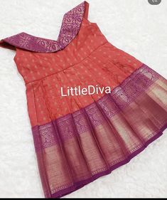 Pattu Frocks For Baby Girl, Pattu Frock Models For Women, Baby Frocks Style, Kids Saree