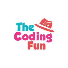 the coding fun logo with a hat on it