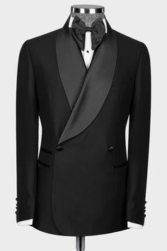 Find your double breasted black shawl lapel wedding suits at Allaboutchic. Shop this year's top trends and styles in a variety of colors, prints and patterns. Classic Black Blazer For Wedding, Elegant Single Button Wedding Tuxedo, Elegant Single-button Wedding Suit, Elegant Black Wedding Blazer, Wedding Tuxedo With Notch Lapel And Single Button, Tailored Tuxedo Blazer For Wedding, Elegant Double Breasted Suit With Single Button For Wedding, Elegant Double Breasted Wedding Suit With Single Button, Fitted Notch Lapel Tuxedo For Wedding