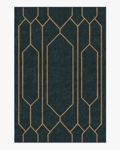 an art deco wallpaper with gold lines on dark blue fabric, designed in the style of art deco