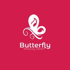 the logo for butterfly beauty salon, which is designed to look like an abstract flower