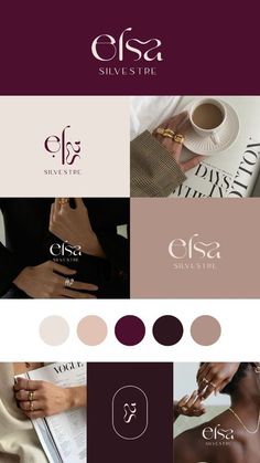 the logo for an upscale jewelry store, with different colors and designs on each side