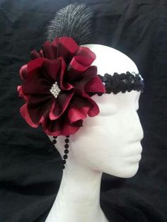 1920s Headpiece Diy, Drowsy Chaperone, Roaring 20s Fashion, Masquerade Party Decorations, Fascinator Hats Diy