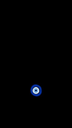 a black background with a blue circle in the center