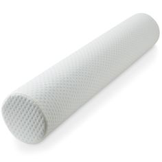 The 47" x 8" Memory Foam Bolster Pillow's cylindrical design offers versatile support, accommodating various activities beyond pregnancy assistance. Whether sleeping, lounging, reading, or watching TV, this pillow adapts to provide personalized support wherever needed, ensuring comfort and relaxation for diverse purposes, which helps maintain hygiene and extends the product's life by protecting the foam from dirt and spills. The cover is made from a soft, breathable fabric that remains comfortab Mobility Aids, White Cover, Bolster Pillow, Back Neck, Watching Tv, Body Pillow, Folded Up, Breathable Fabric, Memory Foam