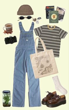 Cottage core style #fashion #outfits #outfitideas #cottagecore Cotton Core Outfits, Botanist Aesthetic Outfit, Ghibli Core Outfit, Beach Core Outfits, Gardener Aesthetic Outfit, Adventure Core Outfits, Bloquette Core Outfit, Cottage Core Fits, Cottage Core Outfit