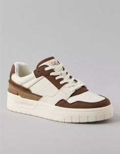 AE Varsity Retro Sneaker Sneakers Chocolate, White Jeans Men, Aerie Bras, Athletic Fit Jeans, Dream Jeans, Jean Trends, Brown Sneakers, Retro Sneakers, Shoes With Jeans