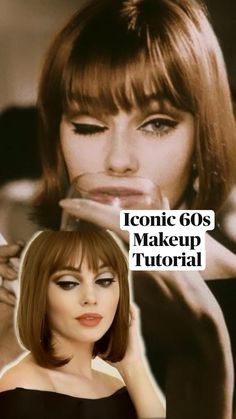 60s Makeup Tutorial, 60's Makeup, Eyes Liner, Jackie Wyers, Klasik Hollywood, Vintage Makeup Looks, 60s Makeup, 70s Makeup, Retro Makeup