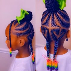 Two Toned Bob Black Women, Kids Braided Hairstyles Black Children, Toddler Cornrow Styles, Kid Braids, Black Kids Braids Hairstyles, Kids Style Hair