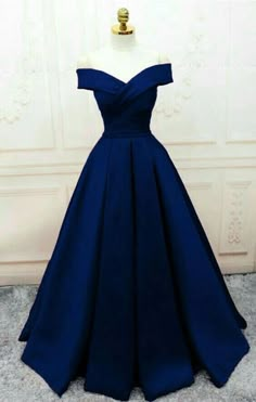 Fashionable Navy Blue Party Gown 2020, Prom Dress on Luulla Navy Blue Party, Blue Prom Dress, Stunning Prom Dresses, 파티 드레스, Cute Prom Dresses, Long Prom Dresses, Party Gown, Blue Party