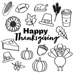 Thanksgiving Clipart Black And White, Thanksgiving Whiteboard Art, Thanksgiving Doodles, Turkey Clip Art, Thanksgiving Drawings, Thanksgiving Clip Art, Whiteboard Art, Cricket Ideas, Clip Art Png