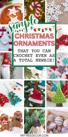 christmas ornaments that you can crochet even as a total needle