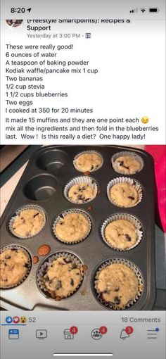 an image of some muffins in a pan on top of a countertop