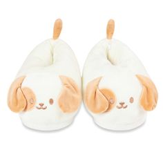 Anirollz Puppiroll Cute Character Stuffed Animal Plush Slippers - One Size Comfy wearable Anirollz here! These comfortable slippers snuggle around your feet and keeps them warm in the winter💜 Kawaii Puppy Dog stuffed animal plush indoor room slippers One Size (fits up to US Women's size 8.5) High quality, reinforced stitching Comfy foam cushioned bottom Stuffed with 100% premium polyester filling Anti-slip bottom finish Size : (One slipper) Approx. W 6.5" x L 10.5"" x H 4.5" Material : Polyeste Room Slippers, Winter Kawaii, Kawaii Puppy, Dog Slippers, Dog Stuffed Animal, Plush Slippers, Stuffed Animal Cat, Pet Dogs Puppies, Comfortable Slippers