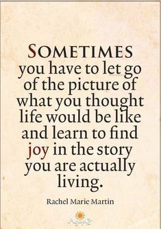 a quote from rachel marie martin on the theme of something you have to let go of